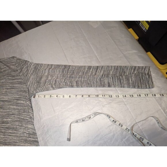 SOFT SURROUNDINGS Waldport Tunic Top Blouse Shirt Gray Marled Long Size Small - Picture 16 of 16
